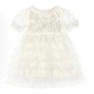 tutu du monde  white dress size 6-12 months nwt
